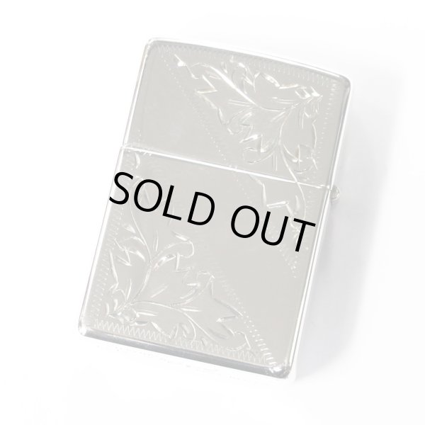 Photo2: Used Sterling Silver Zippo Arabesque Both Sides Hand Carved 2013 Japan Limited Oil Lighter (2)