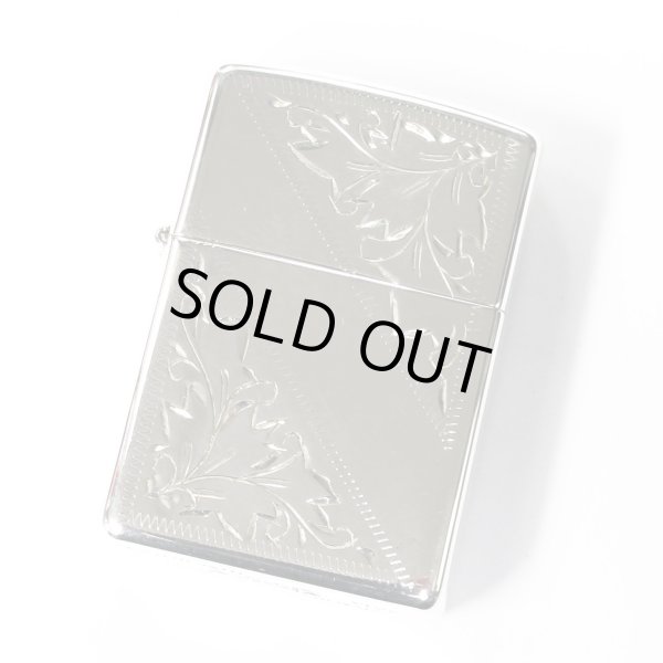 Photo1: Used Sterling Silver Zippo Arabesque Both Sides Hand Carved 2013 Japan Limited Oil Lighter (1)