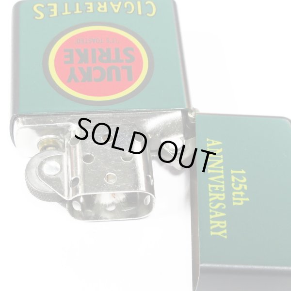 Photo3: Vintage Zippo Lucky Strike 125th Anniversary Green 1997 Japan Limited Oil Lighter (3)