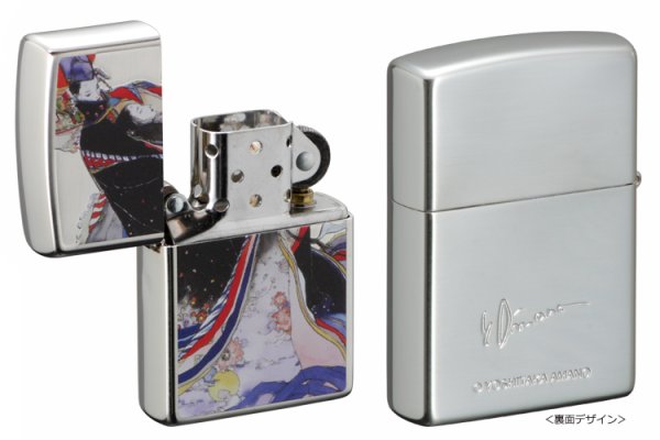 Photo4: Zippo Aoi no Ue The Tale of Genji Kimono Amano Yoshitaka Both Sides Etching Japan Limited Oil Lighter (4)