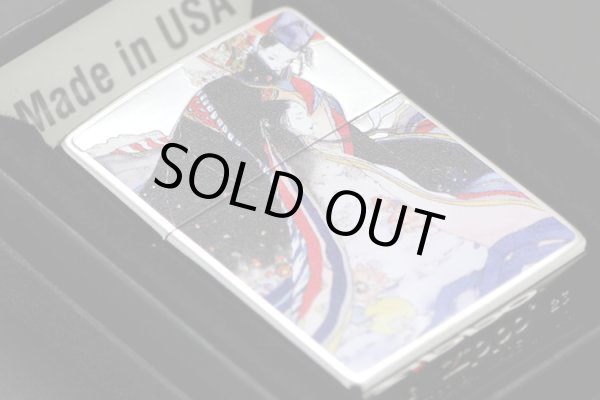 Photo6: Zippo Aoi no Ue The Tale of Genji Kimono Amano Yoshitaka Both Sides Etching Japan Limited Oil Lighter (6)