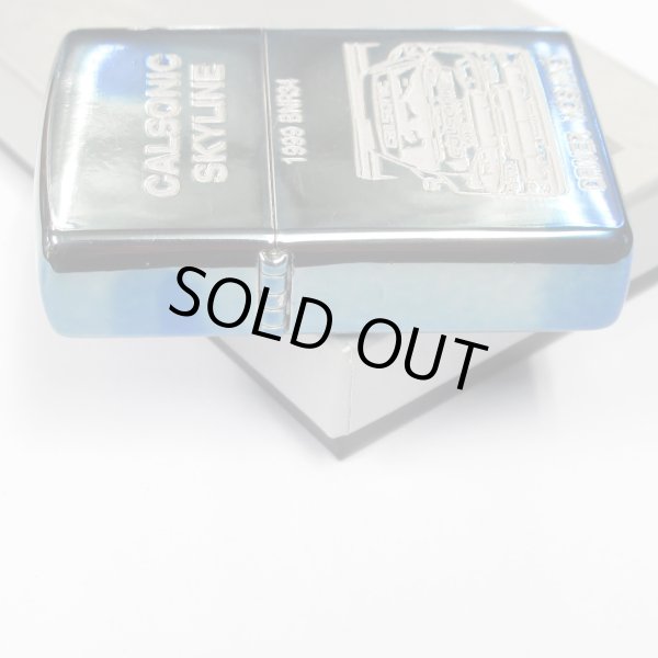 Photo5: Outlet Vintage Zippo NISSAN CALSONIC SKYLINE GT-R BNR34 Both Sides Etching Japan Limited Oil Lighter (5)