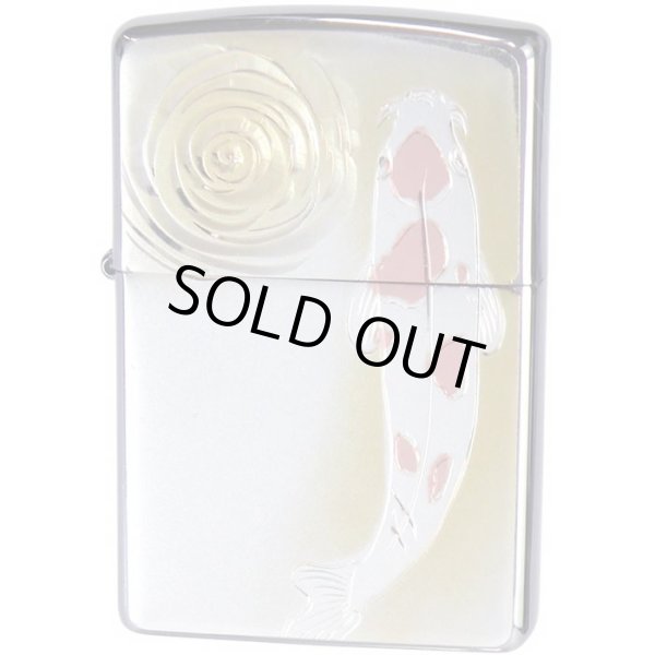 Photo1: Zippo Ukiyoe Nishikigoi Carp Electroforming Japan Limited Oil Lighter (1)
