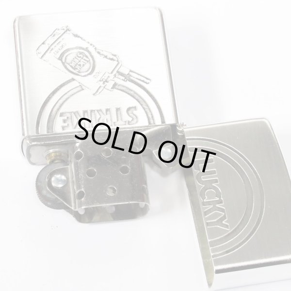 Photo3: Vintage Zippo Lucky Strike Etching Silver 1998 Japan Limited Oil Lighter (3)