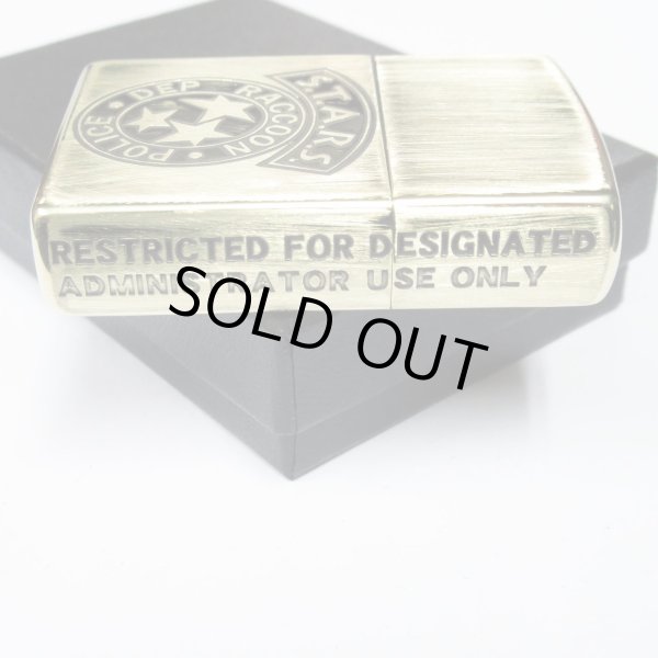 Photo4: Zippo BIOHAZARD S.T.A.R.S. 3-sides Etching Used Finish Vintage Feeling Japan Limited Oil Lighter (4)