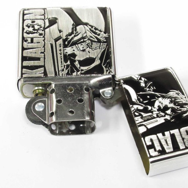 Photo3: Zippo BLACK LAGOON REVY Both Sides Etching Used Finish Feeling Japanese Anime Japan Limited Oil Lighter (3)
