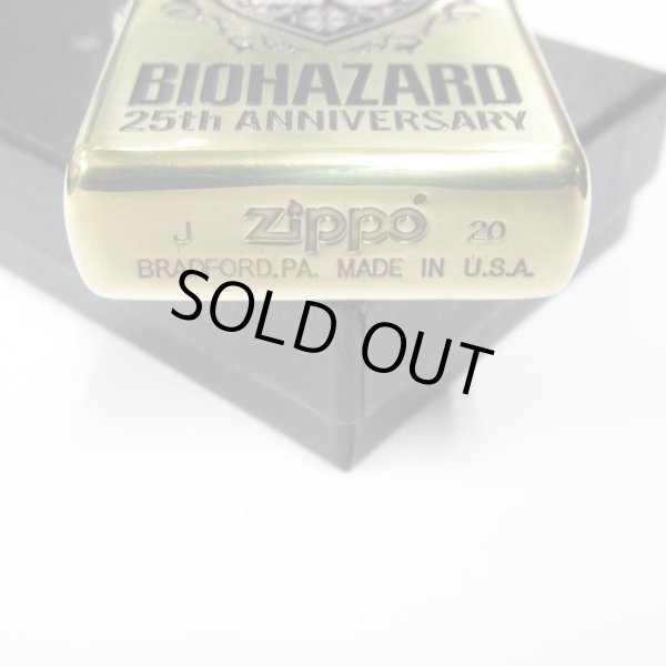 Photo4: Zippo BIOHAZARD 25th Anniversary Oxidized Brass Hologram Etching Japan Limited Oil Lighter (4)