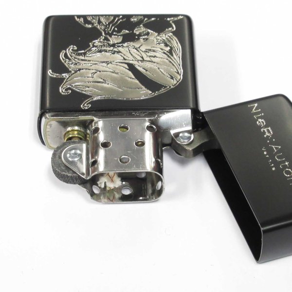 Photo3: Zippo NieR:Automata 2B SQUARE ENIX Matte Black Silver Both Sides Etching Japan Limited Oil Lighter (3)