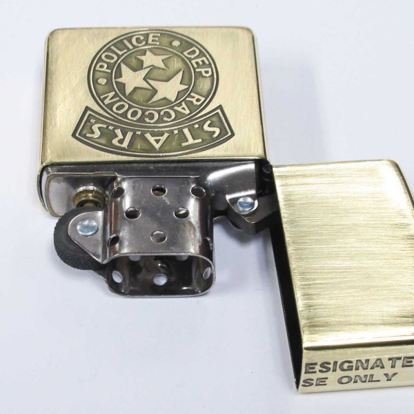 Photo3: Zippo BIOHAZARD S.T.A.R.S. 3-sides Etching Used Finish Vintage Feeling Japan Limited Oil Lighter (3)