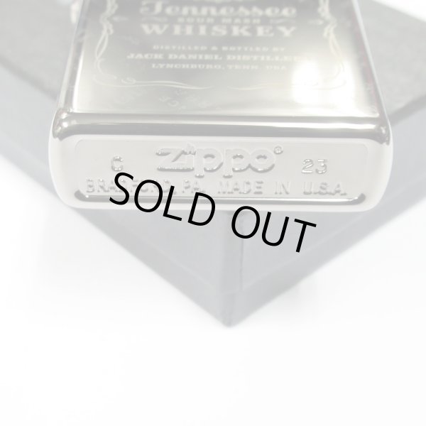 Photo5: Zippo Jack Daniel's 4-sides Laser Engraving Black Ice Oil Lighter (5)