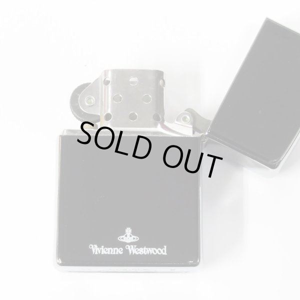 Photo4: Used Zippo Vivienne Westwood Enamel Black ORB Metal Japan Limited Oil Lighter (4)