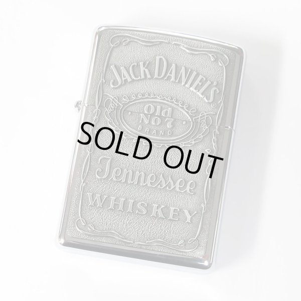 Photo1: Vintage Zippo Jack Daniel's Metal Mirror Polish 2005 Oil Lighter (1)