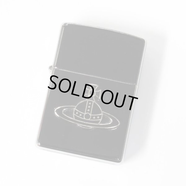 Photo1: Used Zippo Vivienne Westwood Enamel Black ORB Metal Japan Limited Oil Lighter (1)