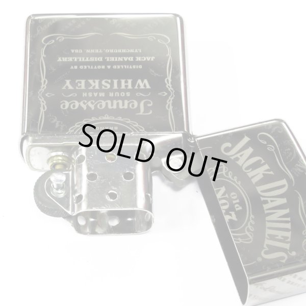 Photo6: Zippo Jack Daniel's 4-sides Laser Engraving Black Ice Oil Lighter (6)