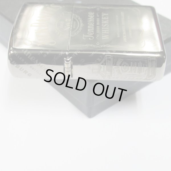 Photo4: Zippo Jack Daniel's 4-sides Laser Engraving Black Ice Oil Lighter (4)