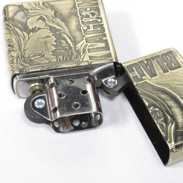 Photo5: Zippo BLACK LAGOON BALALAIKA 3-Sides Etching Used Finish Feeling Japanese Anime Japan Limited Oil Lighter (5)