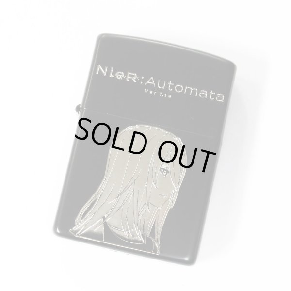 Photo1: Zippo NieR:Automata A2 SQUARE ENIX Matte Black Silver Both Sides Etching Japan Limited Oil Lighter (1)