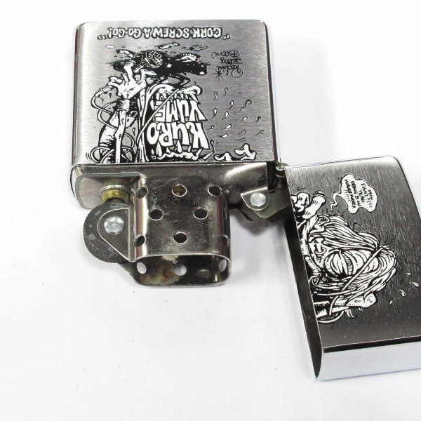 Photo3: Vintage Zippo Kuroyume CORKSCREW A GO GO! x Rockin' JellyBean Japan Limited Oil Lighter (3)