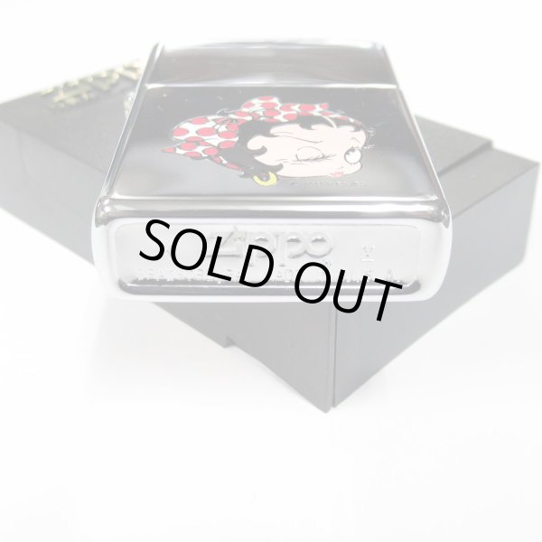 Photo3: Vintage Zippo Betty Boop Polka Dot Hair Ribbon Mirror 1994 Oil Lighter (3)