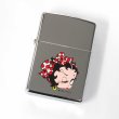 Photo1: Vintage Zippo Betty Boop Polka Dot Hair Ribbon Mirror 1994 Oil Lighter (1)