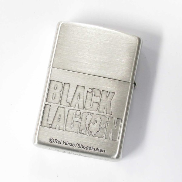 Photo2: Zippo BLACK LAGOON Shenhua Both Sides Etching Oxidized Silver Plating Japanese Anime Japan Limited Oil Lighter (2)