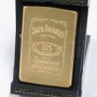 Photo1: Vintage Zippo Jack Daniel's Brass Satena 1997 Oil Lighter (1)