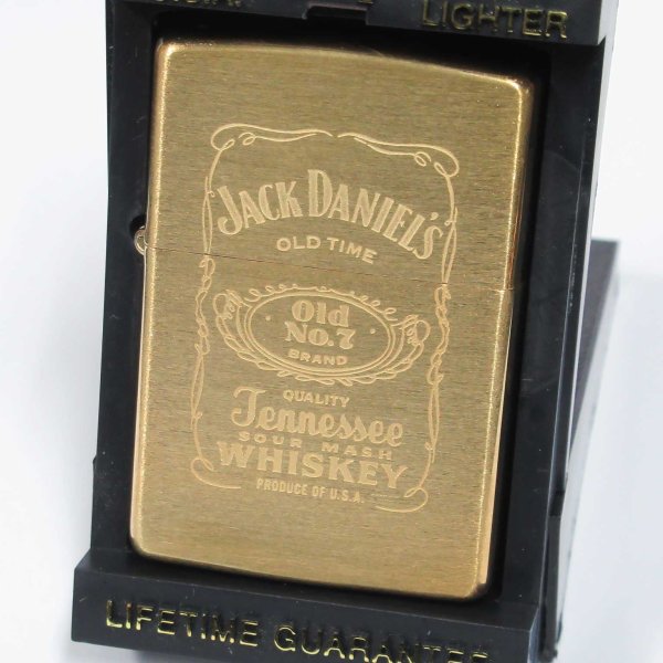 Photo1: Vintage Zippo Jack Daniel's Brass Satena 1997 Oil Lighter (1)