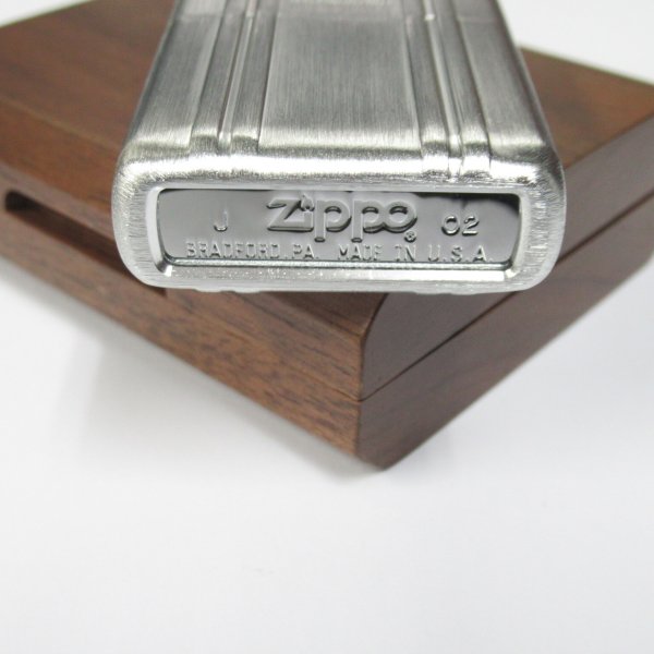 Photo8: Vintage Zippo ZERO HALLIBURTON Aluminum Jacket Japan 1000 Limited Oil Lighter (8)