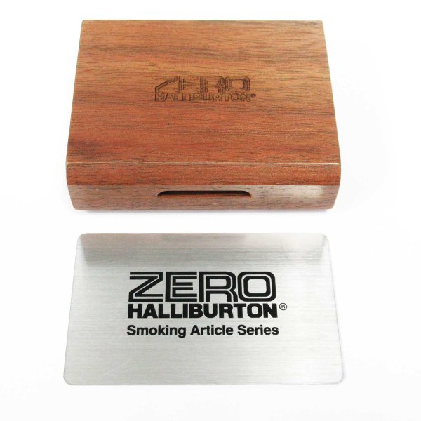 Photo9: Vintage Zippo ZERO HALLIBURTON Aluminum Jacket Japan 1000 Limited Oil Lighter (9)
