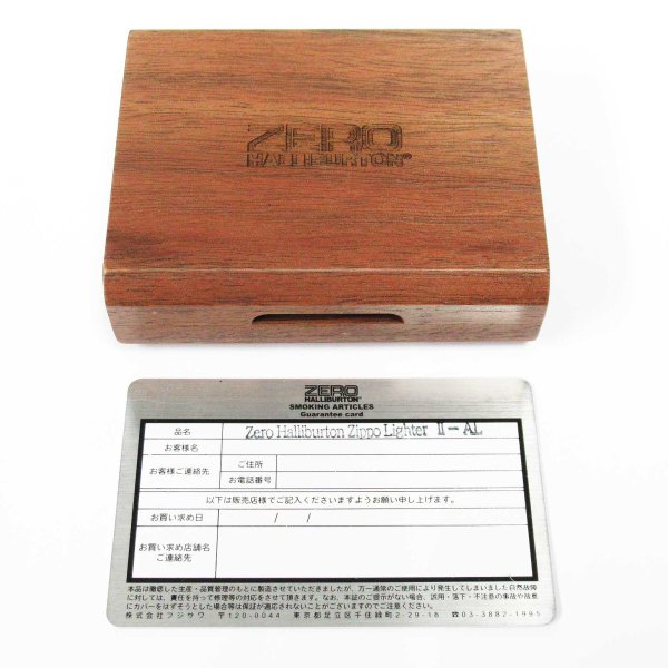 Photo10: Vintage Zippo ZERO HALLIBURTON Aluminum Jacket Japan 1000 Limited Oil Lighter (10)