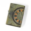 Photo1: Zippo Antique Darts Wood Inlay Oxidized Brass Both Sides Etching Japan Limited Oil Lighter (1)