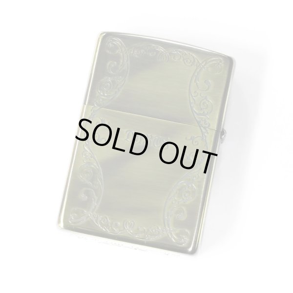 Photo2: Zippo Antique Darts Wood Inlay Oxidized Brass Both Sides Etching Japan Limited Oil Lighter (2)