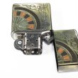 Photo3: Zippo Antique Darts Wood Inlay Oxidized Brass Both Sides Etching Japan Limited Oil Lighter (3)