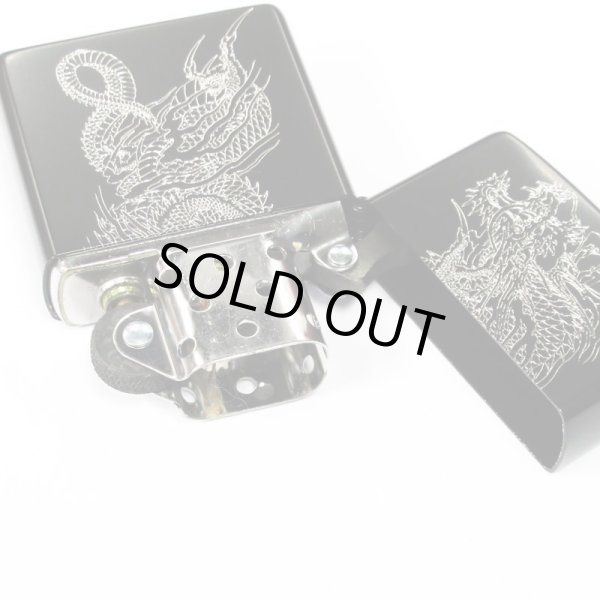 Photo3: Zippo Ryu ga Gotoku 8 Kazuma Kiryu Like a Dragon Matte Black Silver Both Sides Etching Japan Limited Oil Lighter (3)