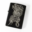 Photo1: Zippo Ryu ga Gotoku 8 Kazuma Kiryu Like a Dragon Matte Black Silver Both Sides Etching Japan Limited Oil Lighter (1)