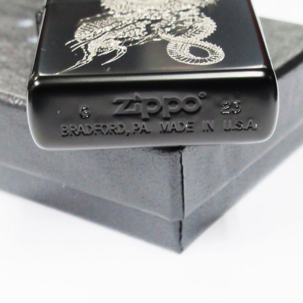 Photo4: Zippo Ryu ga Gotoku 8 Kazuma Kiryu Like a Dragon Matte Black Silver Both Sides Etching Japan Limited Oil Lighter (4)