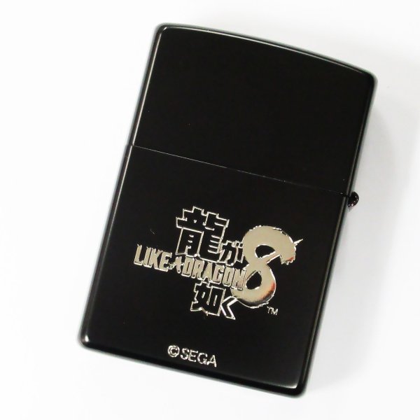 Photo2: Zippo Ryu ga Gotoku 8 Kazuma Kiryu Like a Dragon Matte Black Silver Both Sides Etching Japan Limited Oil Lighter (2)
