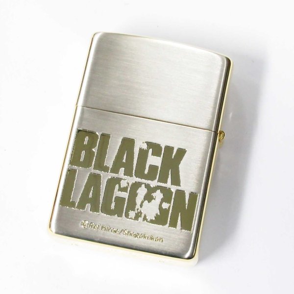 Photo2: Zippo BLACK LAGOON Sister Eda Silver Gold Plating Both Sides Etching Japanese Anime Japan Limited Oil Lighter (2)