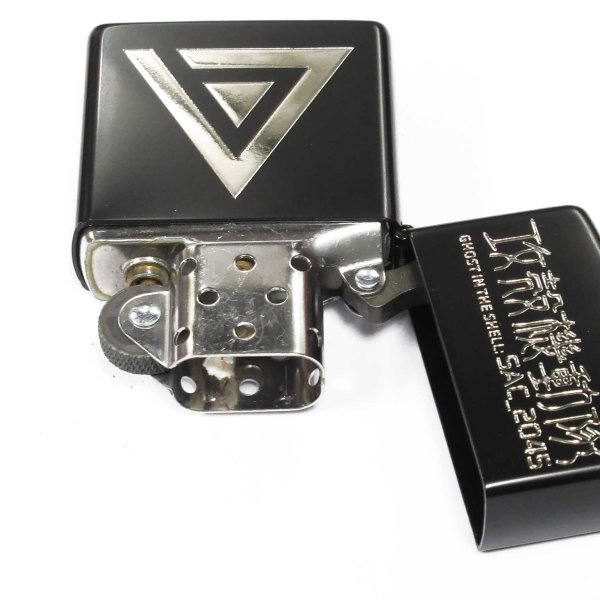 Photo3: Zippo 攻殻機動隊 GHOST IN THE SHELL SAC 2045 Matte Black Silver Etching Japan Limited Oil Lighter (3)