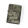 Photo1: Zippo Fist of the North Star 北斗の拳 世紀末覇者 拳王 Kanji Black Nickel Plating Japan Limited Oil Lighter (1)