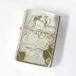 Photo1: Zippo BLACK LAGOON Sister Eda Silver Gold Plating Both Sides Etching Japanese Anime Japan Limited Oil Lighter (1)