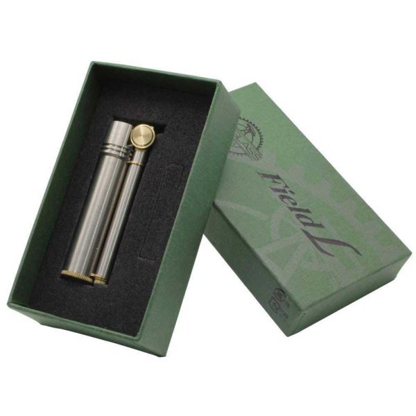 Photo4: Douglass Field-L Classic Design Cigarette Oil Lighter Stainless steel Made in Japan (4)