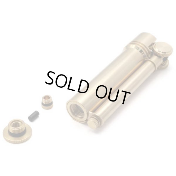 Photo2: Douglass Field-L Classic Design Cigarette Oil Lighter Brass Made in Japan (2)