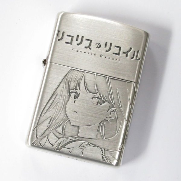 Photo1: Zippo Lycoris Recoil Chisato Takina Oxidized Silver 3-sides Etching Japan Limited Japanese Anime Oil Lighter (1)