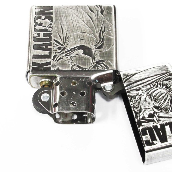 Photo3: Zippo BLACK LAGOON ROBERTA Both Sides Etching Used Finish Feeling Japanese Anime Japan Limited Oil Lighter (3)