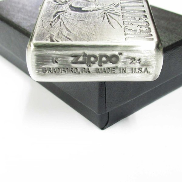 Photo4: Zippo BLACK LAGOON ROBERTA Both Sides Etching Used Finish Feeling Japanese Anime Japan Limited Oil Lighter (4)