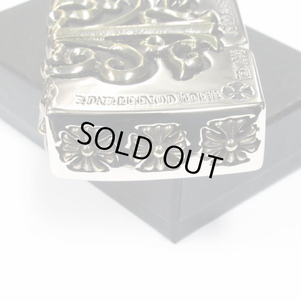 Photo4: Zippo Gothic Gold Side Arabesque Cross Full Metal Jacket Japan Limited Heavy Weight Oil Lighter (4)