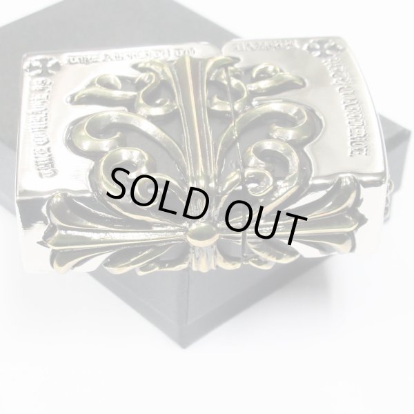 Photo3: Zippo Gothic Gold Side Arabesque Cross Full Metal Jacket Japan Limited Heavy Weight Oil Lighter (3)