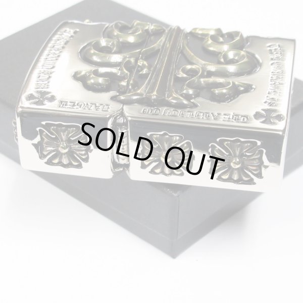 Photo5: Zippo Gothic Gold Side Arabesque Cross Full Metal Jacket Japan Limited Heavy Weight Oil Lighter (5)
