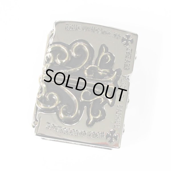 Photo2: Zippo Gothic Gold Side Arabesque Cross Full Metal Jacket Japan Limited Heavy Weight Oil Lighter (2)